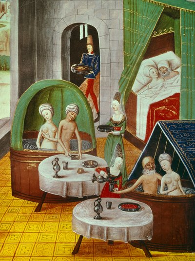 Miniatura. Interior de una 