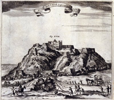 Tíbet. Vista del Pothala, palacio del Dalai Lama en Lhasa. “De China Monumenta” de Athanasius Kircher (1601 - 1680), jesuita, orientalista y erudito alemán, Ámsterdam 1667. de Unknown artist