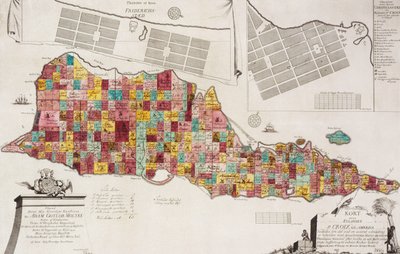 Tilforladelig Kort over Eglandet St. Croix udi America, Copenhague, 1754, 1754 de Unknown artist