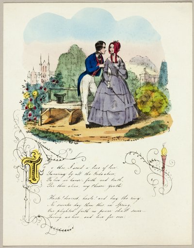 To Thee, I Send a Line of Love (San Valentín) de Unknown artist
