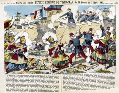 Guerra de Tonkín: la defensa de Tuyen Quan (Tuyen-Quan), Vietnam del 14 de febrero al 3 de marzo de Unknown artist