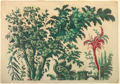 Parte superior de un panel ornamental de Unknown artist