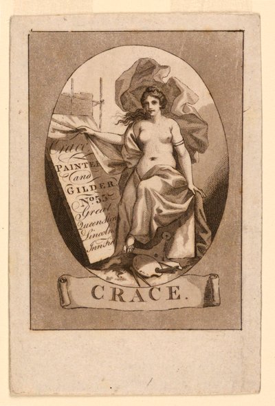 Tarjeta comercial, Crace and Son de Unknown artist