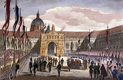 Traslado de las cenizas de Napoleón I a los Inválidos, en París de Unknown artist