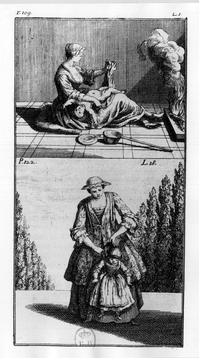 Tratamientos para niños - en “Orthopedia o el arte de corregir y corregir las dificultades del cuerpo”, por M. Audry, Consejero del Rey de Unknown artist