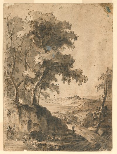 Árbol en el paisaje de Unknown artist