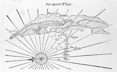 Trípoli en una representación de 1743 de Unknown artist