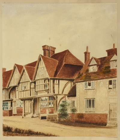 Fachadas de casas Tudor de Unknown artist