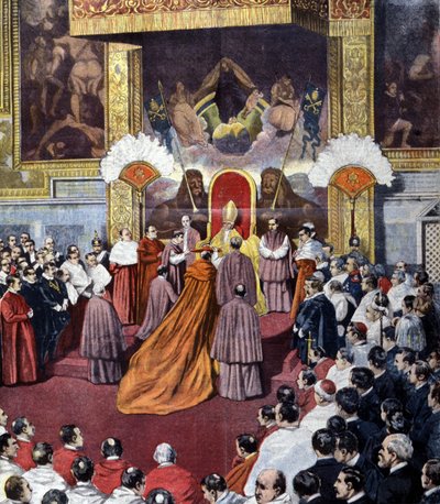 Consistorio del Vaticano presidido por el Papa León XIII de Unknown artist