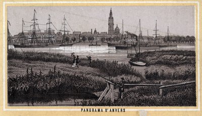 Vista de Amberes, Bélgica (región flamenca) de Unknown artist