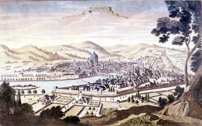 Vista de Florencia en el siglo XVIII de Unknown artist