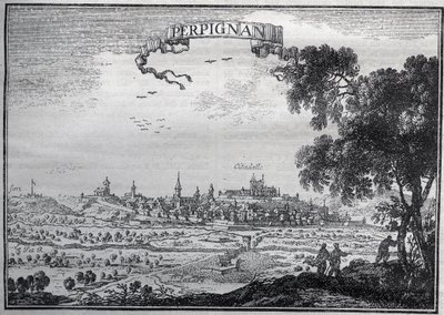 Vista de Perpiñán en el siglo XVII de Unknown artist