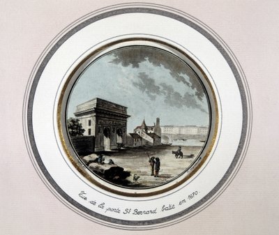 Vista de la Puerta de San Bernardo, construida en 1670 de Unknown artist