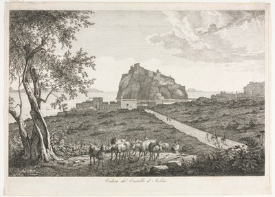 View of the Castello, Ischia de Unknown artist