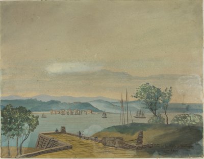 Vista de la ciudad de Washington en 1807 de Unknown artist