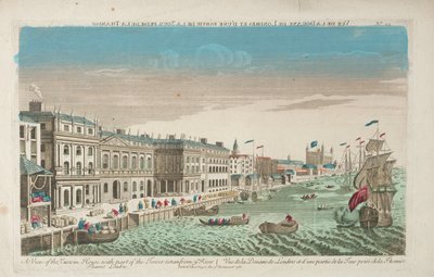 Vista de la Aduana y Douana de Londres de Unknown artist