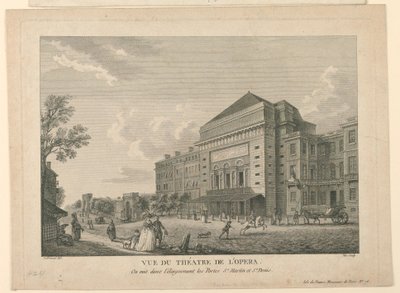 Vista de la Ópera en París de Unknown artist