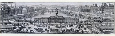 Vista del Pont Neuf en París. Grabado de finales del siglo XVII. París, Museo Carnavalet de Unknown artist