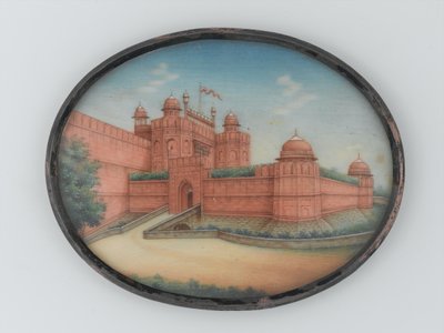 Vista del Fuerte Rojo, Delhi, circa 1850 de Unknown artist