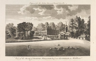 Vista de la Sede de Joseph Mellish, Esquire cerca de Enfield en Middlesex, Suburbio Exterior - Norte de Unknown artist