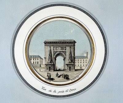 Vista de la puerta de St Denis de Unknown artist