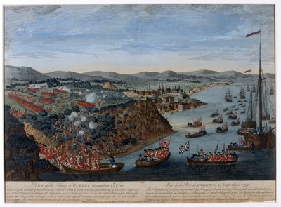 Vista de la toma de Quebec de Unknown artist