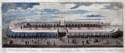Vista de la feria de Venecia, Italia. Grabado del siglo XVIII. de Unknown artist
