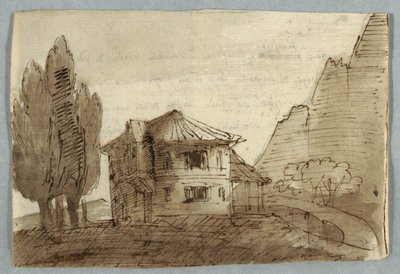 Villa en una región montañosa de Unknown artist