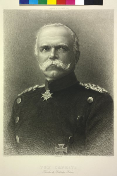 Von Caprivi canciller del imperio alemán de Unknown artist