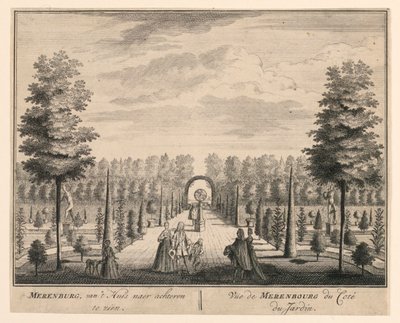 Vista de Merenbourg desde el jardín de Unknown artist