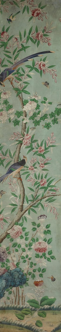 Panel mural: Pájaros y flores de Unknown artist