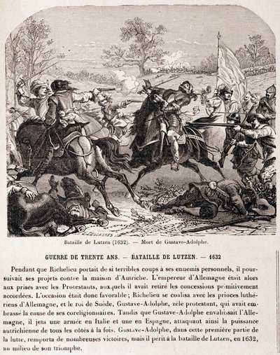 Guerra de los 30 años: Batalla de Lutzen (1632) y la muerte de Gustavo Adolfo. - en "L