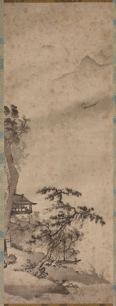 Windy Landscape with Sailboat de Unknown artist