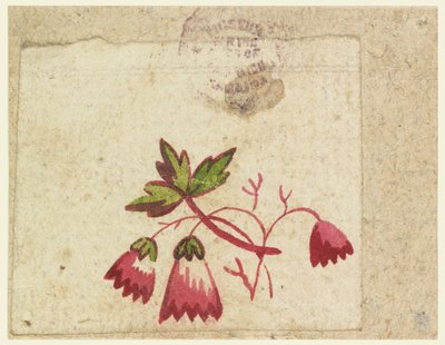 Prueba de xilografía para un textil impreso de Unknown artist
