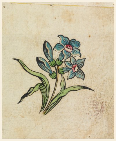 Prueba de Bloque de Madera para un Textil Impreso de Unknown artist