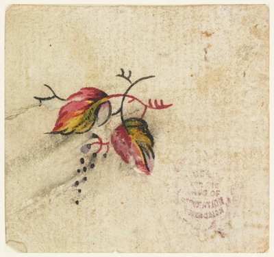 Prueba de Bloque de Madera para un Textil Impreso de Unknown artist