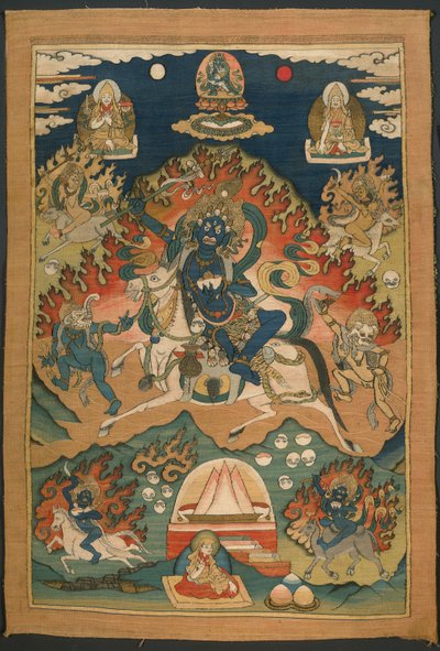 Forma iracunda de la diosa Saraswati (Magzor Gyalmo) o Palden Llamo de Unknown artist