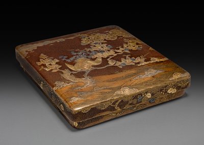 Caja de Escritura (Suzuribako) con Fénix en Paulownia de Unknown artist