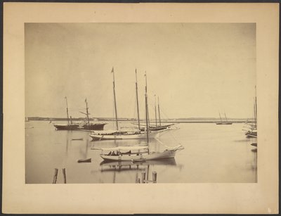 [Yates en el puerto] de Unknown artist