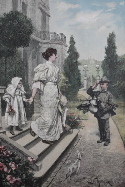 Joven buhonero, vendedor ambulante de Unknown artist