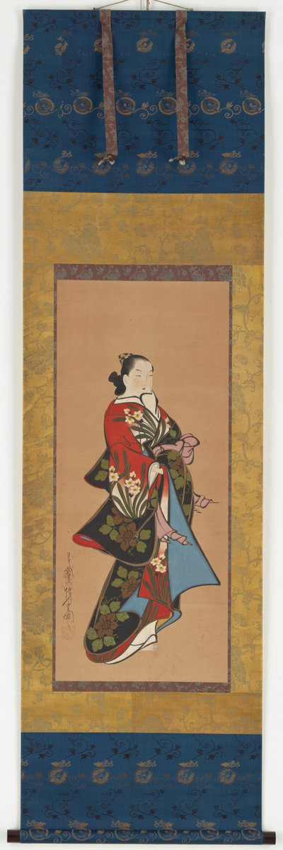 Yujo de pie de Unknown artist