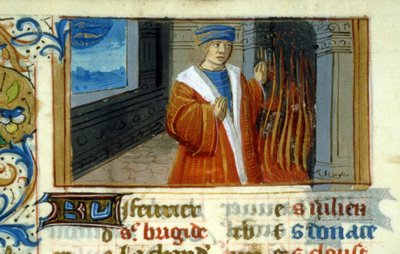 Peces del Zodiaco, chimenea - miniatura, Edad Media: Solicitar permiso a la Biblioteca Municipal de Toulouse de Unknown artist