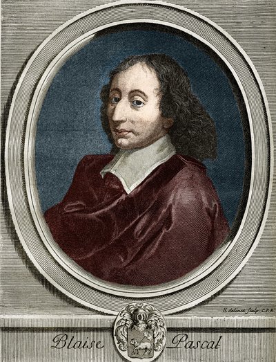 Retrato de Blaise Pascal (1623-1662), físico, matemático y escritor francés. de Unknown artist