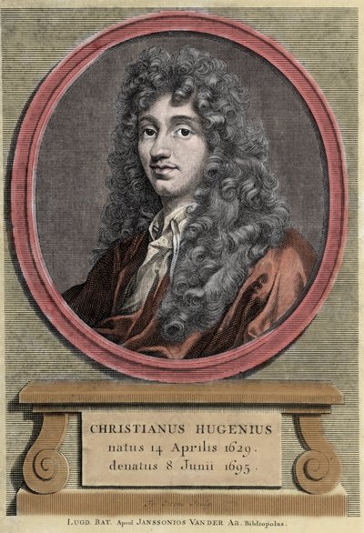 Retrato de Christiaan Huygens. Físico y matemático holandés (1629-1695) de Unknown artist