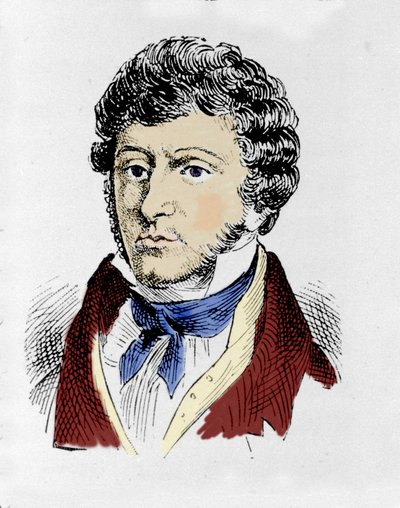 Retrato del compositor irlandés John Field (1782 - 1837) de Unknown artist