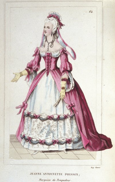 Retrato de Jeanne-Antoinette Poisson, Marquesa de Pompadour (conocida como Madame de Pompadour) de Unknown artist