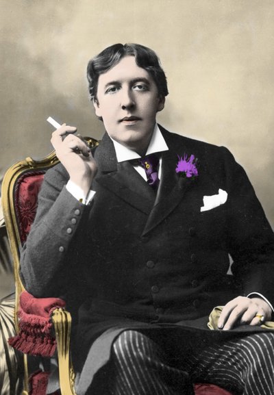 Retrato del escritor Oscar Wilde. Fotografía del siglo XIX de Unknown artist