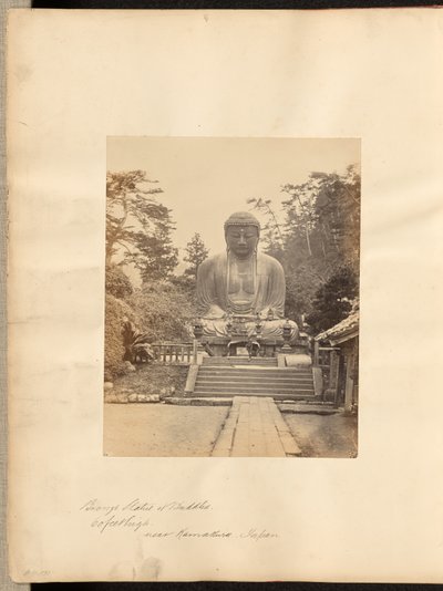 Estatua de bronce de Buda, de 18 metros de altura, cerca de Kamakura, Japón de Unknown artist/maker