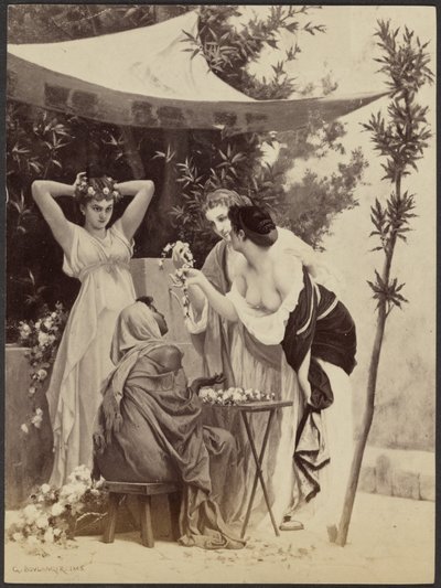 "El vendedor de coronas" de Gustave Boulanger de Unknown artist/maker