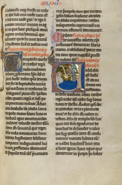 Un ángel ante Miqueas de Unknown  – illuminator